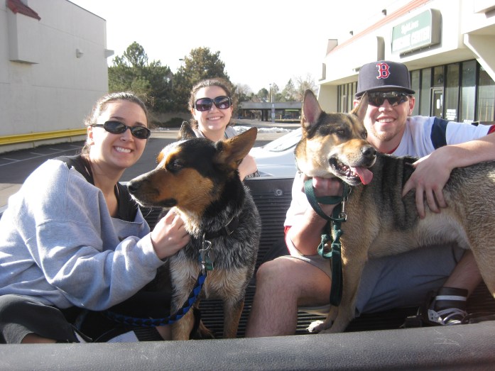 Being with Family...Getting the dogs bathed was a new experience for sure!
