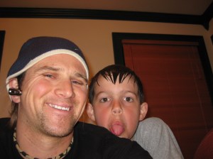 Taylor and his new little brother Erik "Diggs"