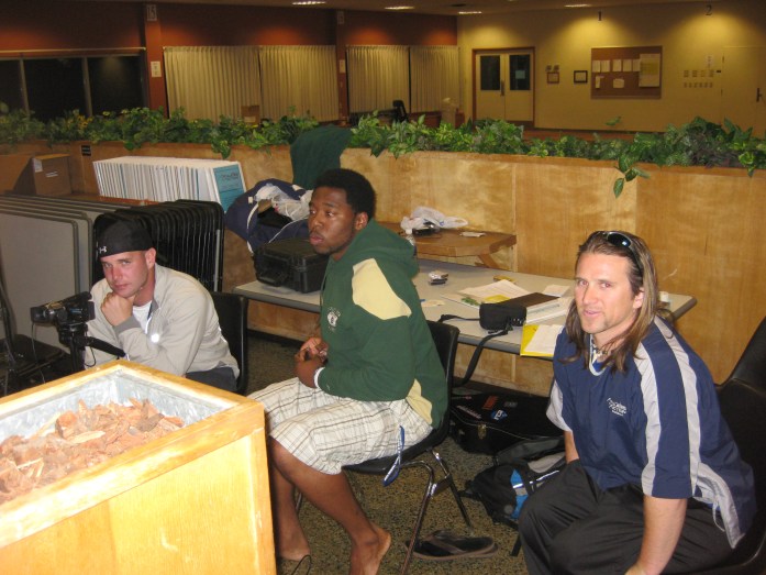 Late night interviews with my amazing crew, Adam and Ryan.  We captured another 16 stories from athletes at this camp.