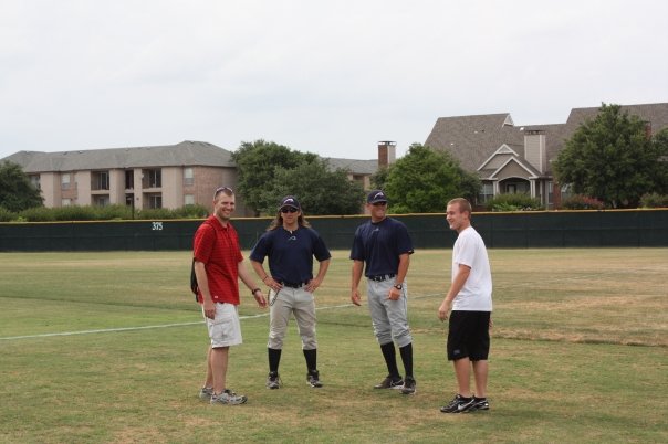 AIA Tour Leadership Jonny Mac, Myself and Doug Wren in Dallas in between double headers