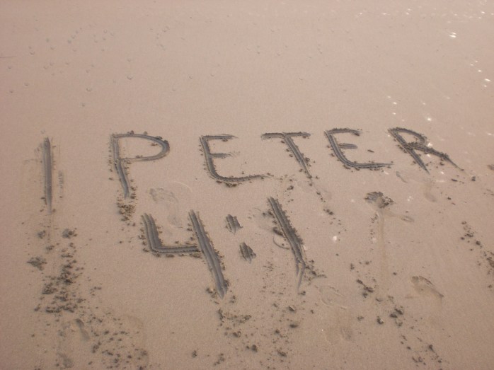 CIMG0013 The Theme Verse 1 Peter 4:1 Therefore, since Christ suffered in his body, arm yourselves also with the same attitude, because he who has suffered in his body is done with sin.