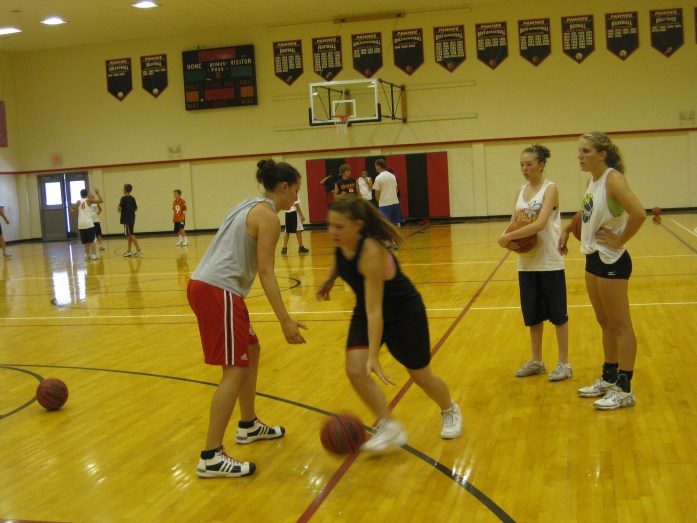 Amy making the Ladies work on thier moves!