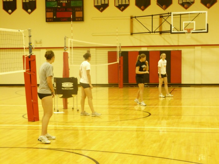 Our Woman's Volleyball instructors: Kristen (Depauw University) Lindse (Brown University)  Taylor  & Raelyn from  (University of Northern Colorado)