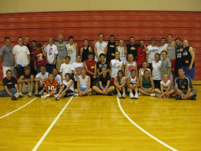 30-40 students ages 12-18 for 1 day Sports Camp hosting by Athletes in Action in Grover, Colorado.  Population of town under 1,000.