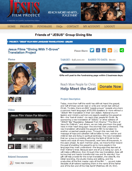 Jesus Film Translate Project